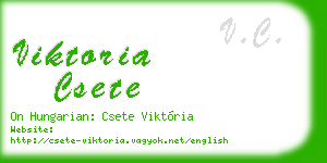 viktoria csete business card