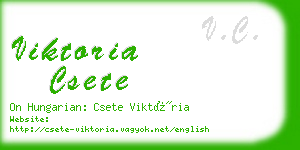 viktoria csete business card